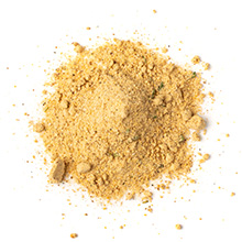 Das Bild zeigt auf weißem Hintergrund: Bierhefe