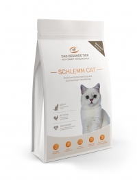 SCHLEMM CAT glutenfreies Spezialtrockenfutter für wenig aktive Katzen - 5 x 1 kg