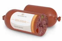 DOGLICIOUS - Alleinfuttermittel für Hunde, Magere Pute mit Gemüse - 6 x große Wurst à 850 g
