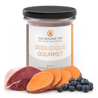 Produktfoto von DOGLICIOUS GOURMET – Premium Nassfutter für Hunde mit Ente, Süßkartoffel & Blaubeeren