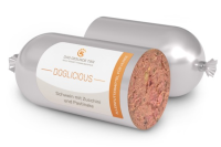 Produktfoto von DOGLICIOUS – Premium Nassfutter für Hunde mit Schwein, Zucchini & Pastinake – Wurst 6 x 400 g